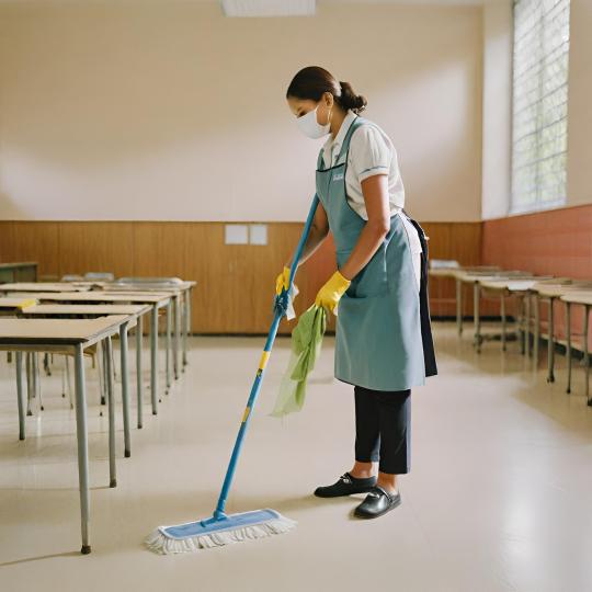 empleo de limpieza en escuelas